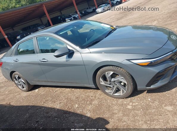 KMHLS4DG4SU971614 2025 HYUNDAI ELANTRA Серый Вид задней части салона
