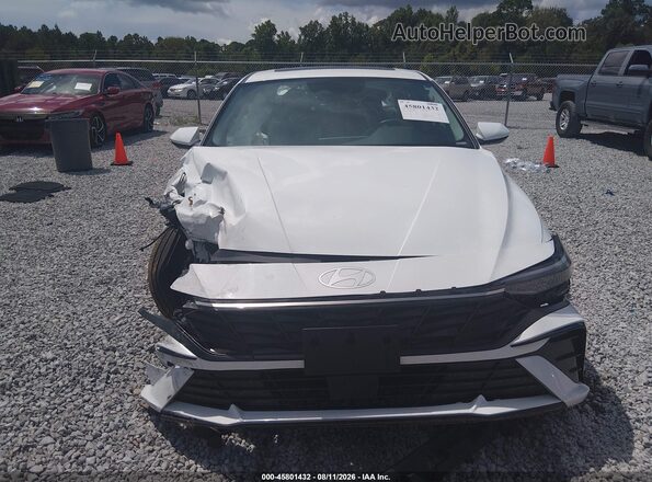 KMHLS4DG4SU982306 2025 HYUNDAI ELANTRA White Dashboard view