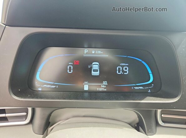 KMHLS4DG4TU137991 2026 HYUNDAI ELANTRA Black Instrument cluster view