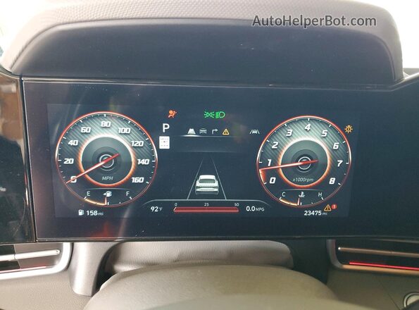 KMHLS4DG5RU650742 2024 HYUNDAI ELANTRA Черный Вид щитка приборов