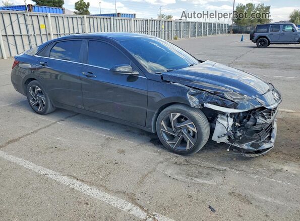 KMHLS4DG5RU650742 2024 HYUNDAI ELANTRA Черный Передняя правая четверть
