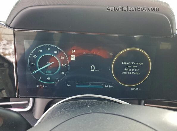 KMHLS4DG5RU720255 2024 HYUNDAI ELANTRA Gray ხელსაწყოთა პანელის ხედი