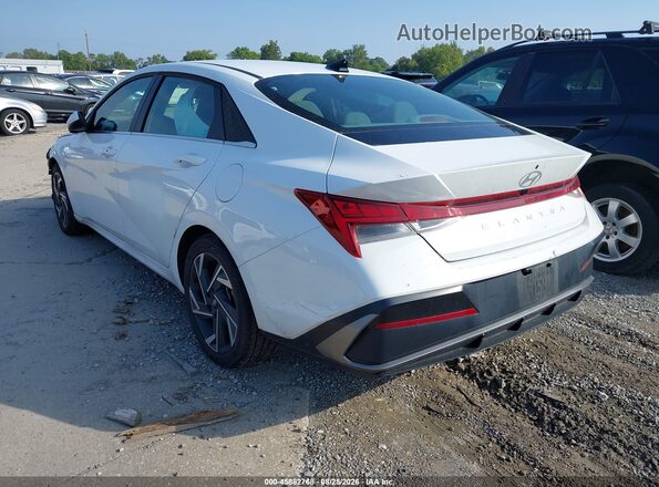 KMHLS4DG5SU031922 2025 HYUNDAI ELANTRA White უკანა მარცხენა