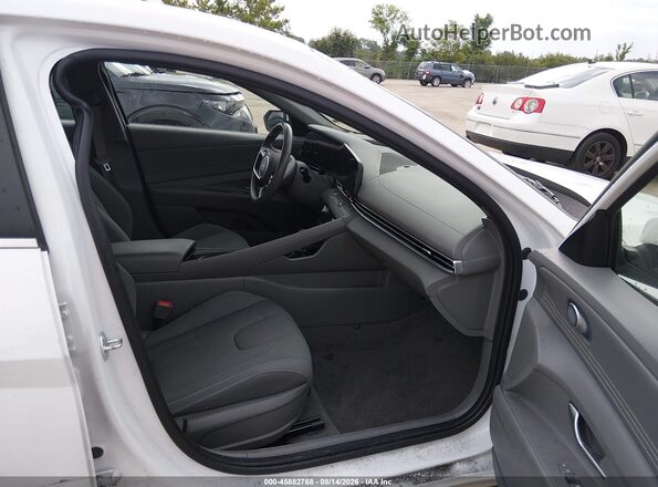KMHLS4DG5SU031922 2025 HYUNDAI ELANTRA White წინა სალონის ხედი