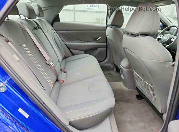 KMHLS4DG5SU034075 2025 HYUNDAI ELANTRA Blue Vista de los asientos traseros