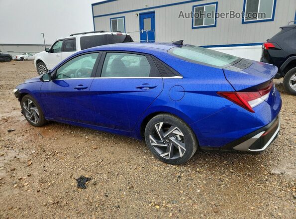 KMHLS4DG5SU034075 2025 HYUNDAI ELANTRA Blue Trasero izquierdo