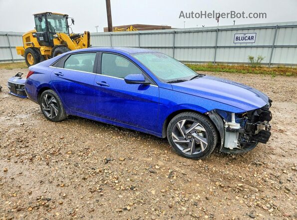 KMHLS4DG5SU034075 2025 HYUNDAI ELANTRA Blue Delantero derecho