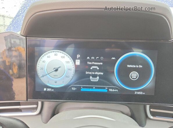 KMHLS4DG5SU034075 2025 HYUNDAI ELANTRA Blue Vista del cuadro de instrumentos
