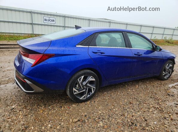 KMHLS4DG5SU034075 2025 HYUNDAI ELANTRA Blue Trasero derecho