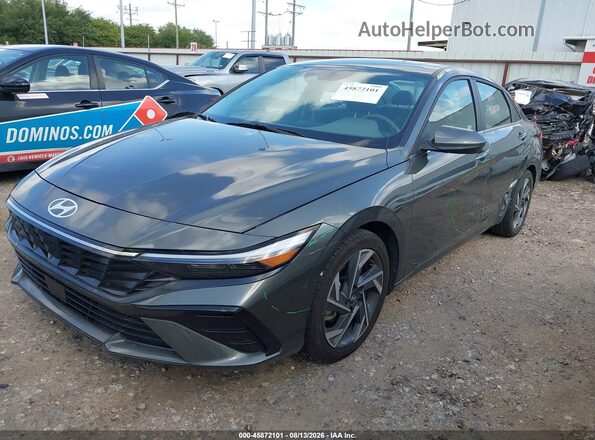 KMHLS4DG5SU933356 2025 HYUNDAI ELANTRA Gray Առջևի ձախ երեք քառորդ տեսարան