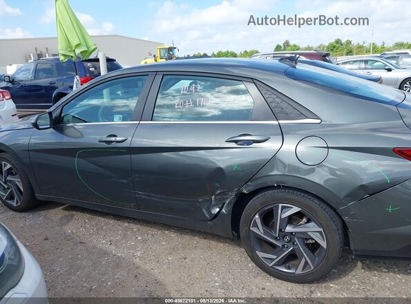 KMHLS4DG5SU933356 2025 HYUNDAI ELANTRA Gray Սալոնի 360 աստիճան տեսք