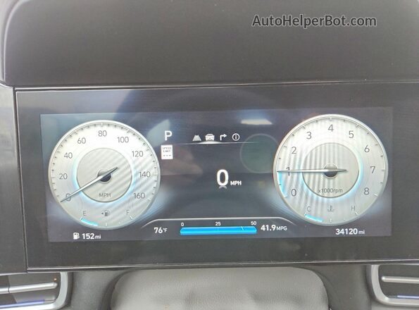 KMHLS4DG5SU975090 2025 HYUNDAI ELANTRA Gray Вид щитка приладів