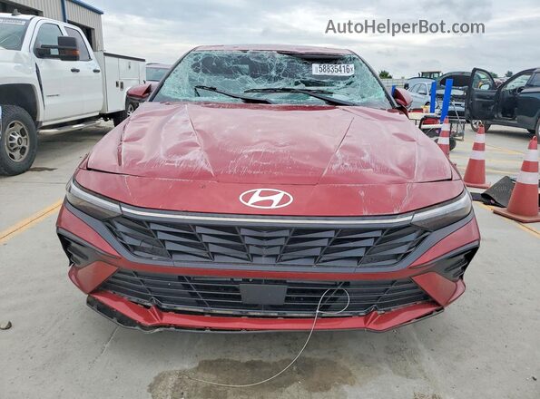 KMHLS4DG6RU754835 2024 HYUNDAI ELANTRA Maroon Front view