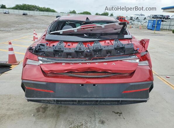 KMHLS4DG6RU754835 2024 HYUNDAI ELANTRA Maroon Rear view