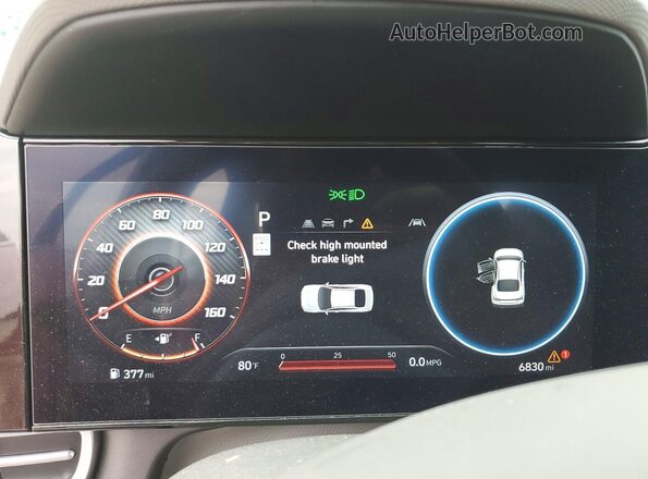 KMHLS4DG6RU754835 2024 HYUNDAI ELANTRA Maroon Instrument cluster view