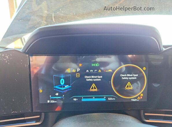 KMHLS4DG6SU013204 2025 HYUNDAI ELANTRA Gray Вид щитка приладів