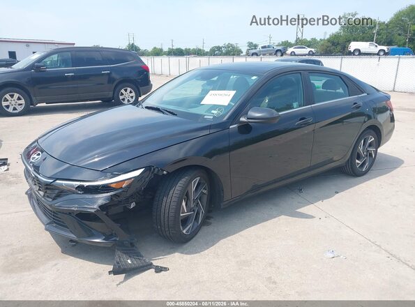 KMHLS4DG6SU907364 2025 HYUNDAI ELANTRA Black Przód lewy