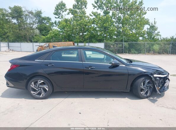 KMHLS4DG6SU907364 2025 HYUNDAI ELANTRA Black Widok wnętrza z tyłu