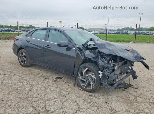 KMHLS4DG6SU984414 2025 HYUNDAI ELANTRA Черный Передняя правая четверть
