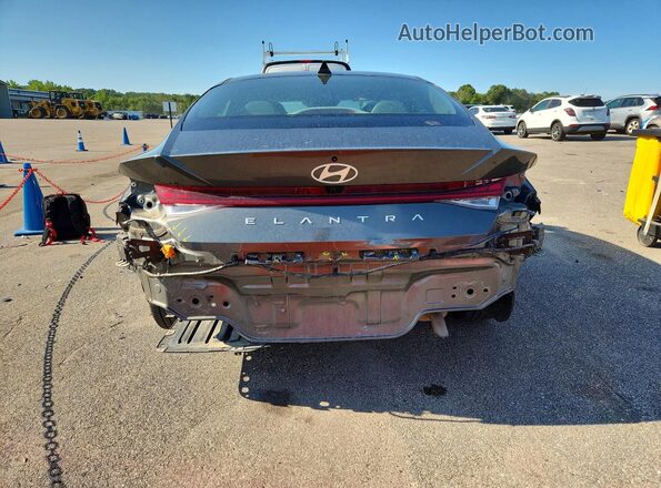 KMHLS4DG6SU998443 2025 HYUNDAI ELANTRA Gray Вид ззаду