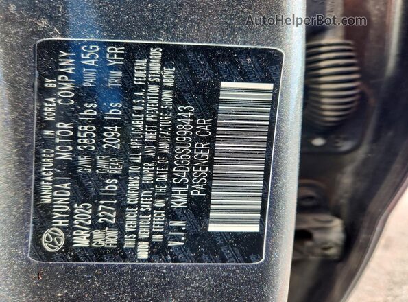 KMHLS4DG6SU998443 2025 HYUNDAI ELANTRA Gray Вид підкапотного простору
