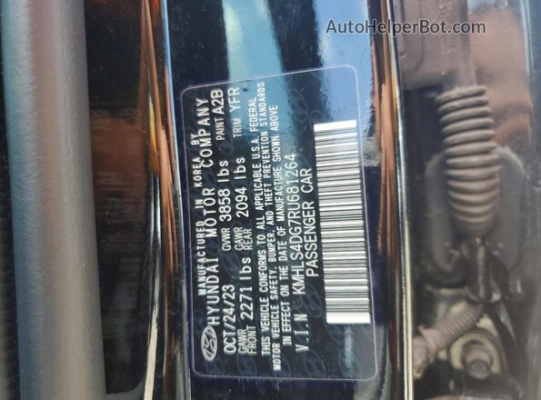 KMHLS4DG7RU681264 2024 HYUNDAI ELANTRA Черный Вид наклейки с VIN-кодом