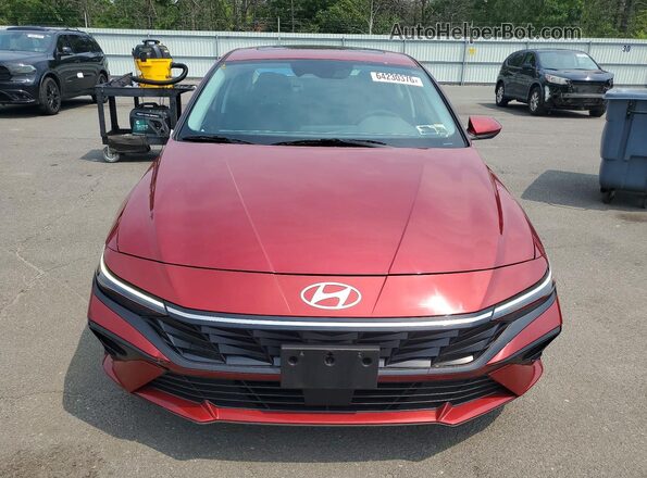 KMHLS4DG7RU768243 2024 HYUNDAI ELANTRA Maroon Front view