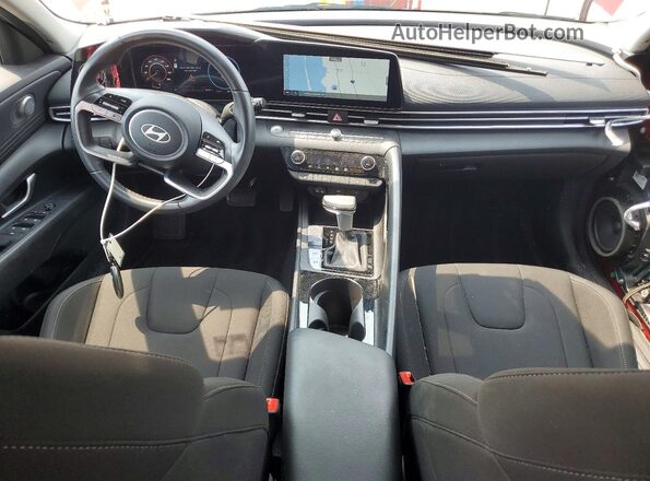 KMHLS4DG7RU768243 2024 HYUNDAI ELANTRA Maroon Dashboard view