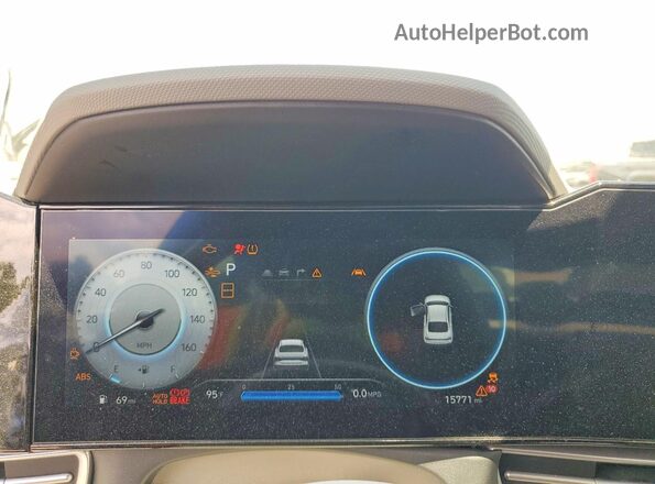 KMHLS4DG7SU012546 2025 HYUNDAI ELANTRA Черный Вид щитка приборов