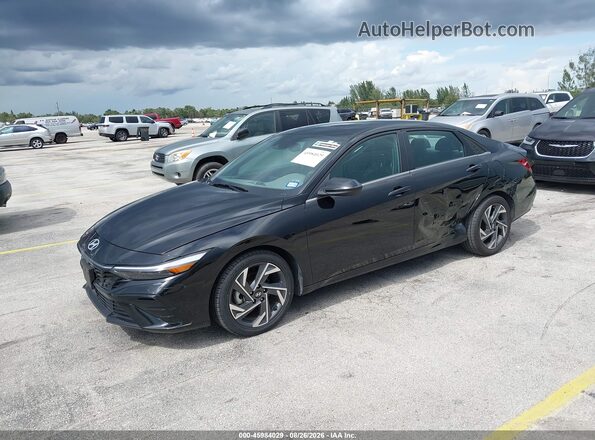 KMHLS4DG7SU911794 2025 HYUNDAI ELANTRA Черный Передняя левая четверть