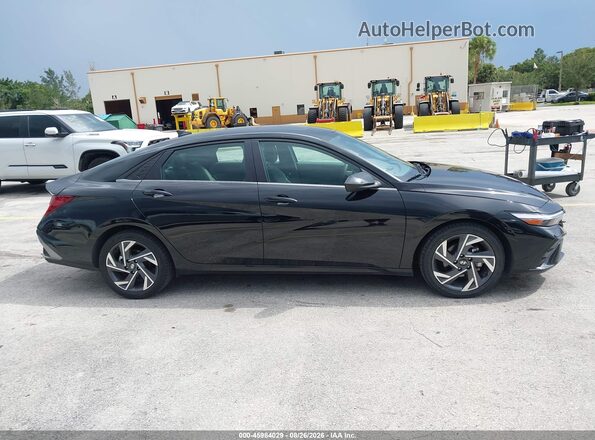 KMHLS4DG7SU911794 2025 HYUNDAI ELANTRA Черный Вид задней части салона