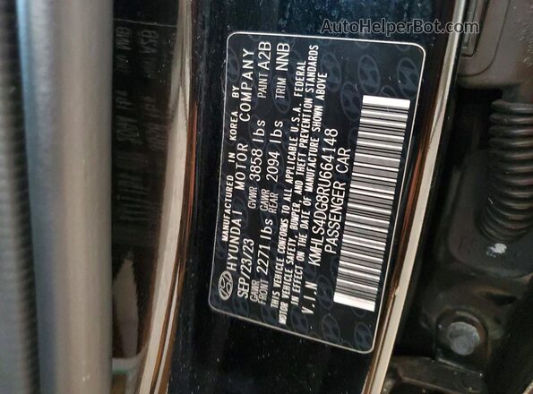 KMHLS4DG8RU664148 2024 HYUNDAI ELANTRA Черный Вид подкапотного пространства