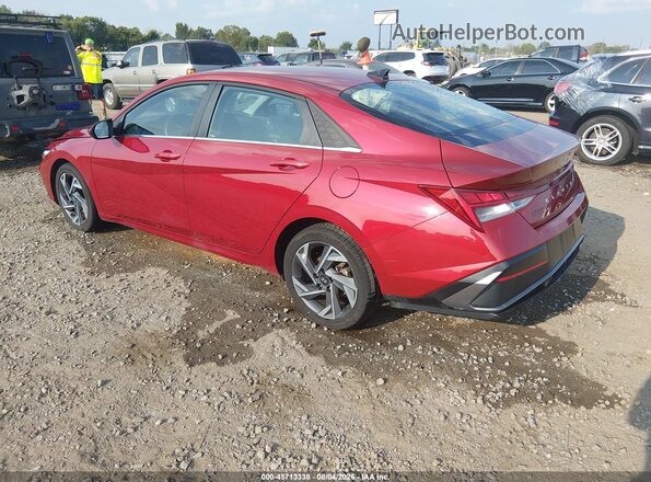 KMHLS4DG8SU018680 2025 HYUNDAI ELANTRA Red უკანა მარცხენა