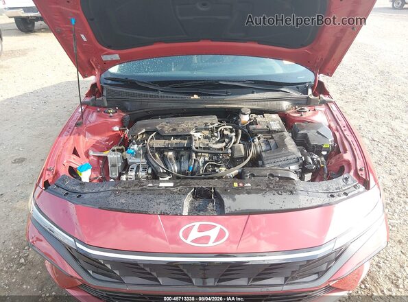 KMHLS4DG8SU018680 2025 HYUNDAI ELANTRA Red უკანა ხედი