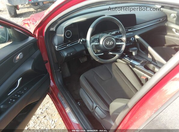 KMHLS4DG8SU018680 2025 HYUNDAI ELANTRA Red უკანა სალონის ხედი