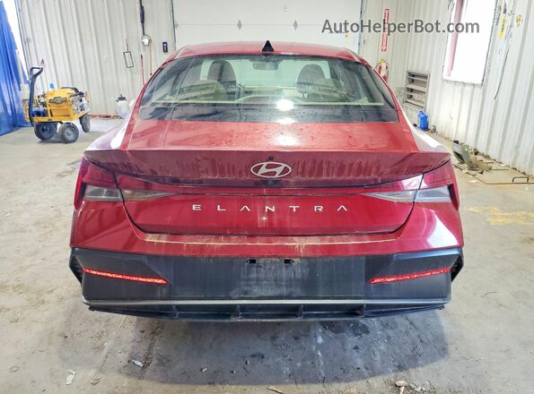 KMHLS4DG8SU033969 2025 HYUNDAI ELANTRA Red Вид ззаду