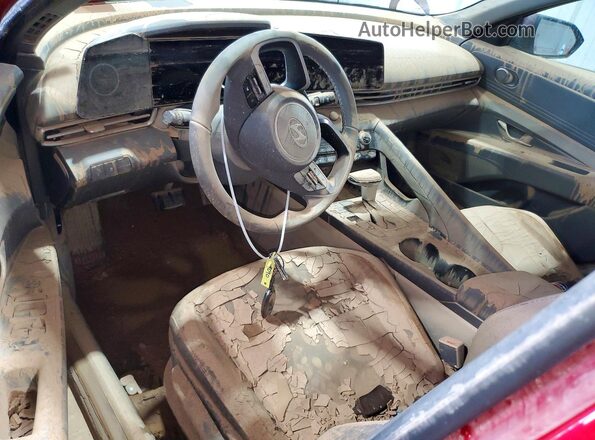 KMHLS4DG8SU033969 2025 HYUNDAI ELANTRA Red Вид панелі приладів
