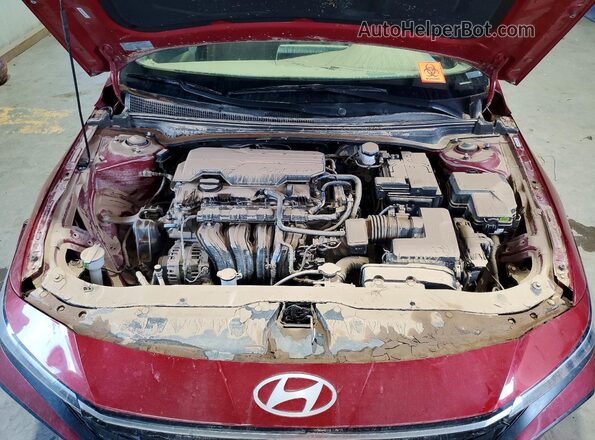 KMHLS4DG8SU033969 2025 HYUNDAI ELANTRA Red Вид задньої частини салону