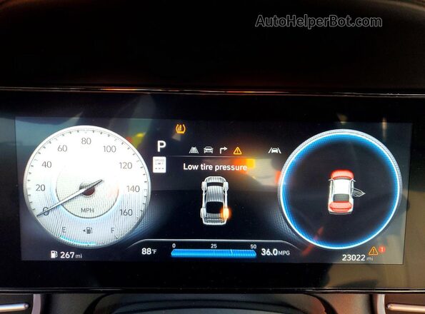 KMHLS4DG8SU944254 2025 HYUNDAI ELANTRA Gray Instrument cluster view