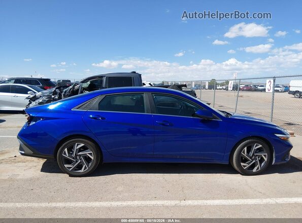 KMHLS4DG8SU965704 2025 HYUNDAI ELANTRA Blue Widok wnętrza z tyłu