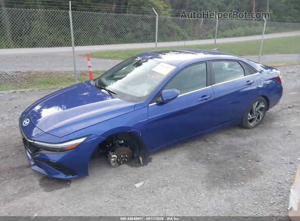 KMHLS4DG8SU998430 2025 HYUNDAI ELANTRA Blue Przód lewy