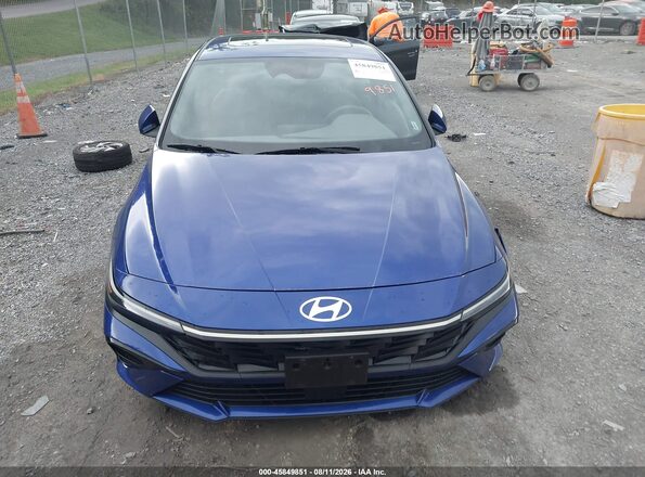 KMHLS4DG8SU998430 2025 HYUNDAI ELANTRA Blue Widok zestawu wskaźników