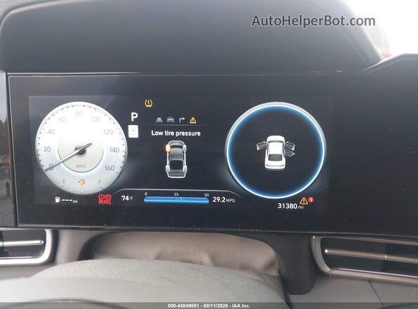 KMHLS4DG8SU998430 2025 HYUNDAI ELANTRA Blue Widok tylnych siedzeń