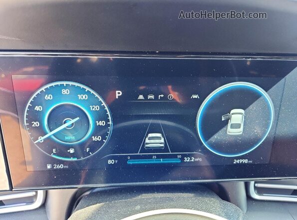 KMHLS4DG9RU817409 2024 HYUNDAI ELANTRA Blue Instrument cluster view