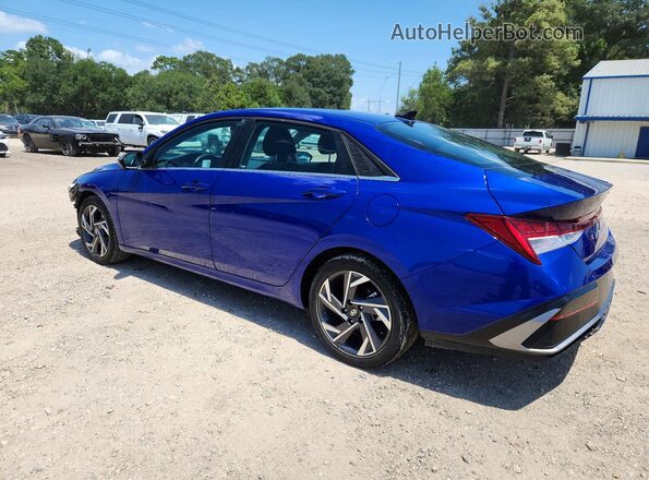KMHLS4DG9SU001158 2025 HYUNDAI ELANTRA Blue უკანა მარცხენა