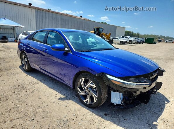 KMHLS4DG9SU001158 2025 HYUNDAI ELANTRA Blue წინა მარჯვენა