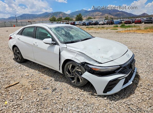 KMHLS4DG9SU877356 2025 HYUNDAI ELANTRA Белый Передняя правая четверть