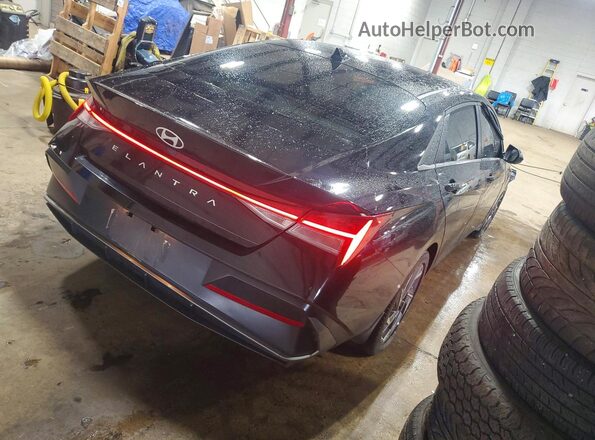 KMHLS4DG9SU909965 2025 HYUNDAI ELANTRA Black Tył prawy