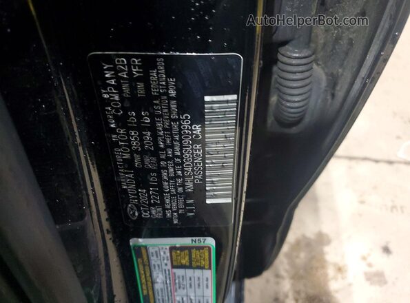 KMHLS4DG9SU909965 2025 HYUNDAI ELANTRA Black Widok komory silnika
