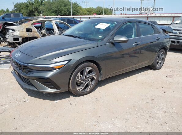 KMHLS4DG9SU920870 2025 HYUNDAI ELANTRA Gray წინა მარცხენა ხედი სამი მეოთხედიდან